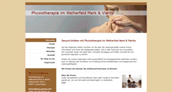 Desktop Screenshot of physiotherapie-weiherfeld.de